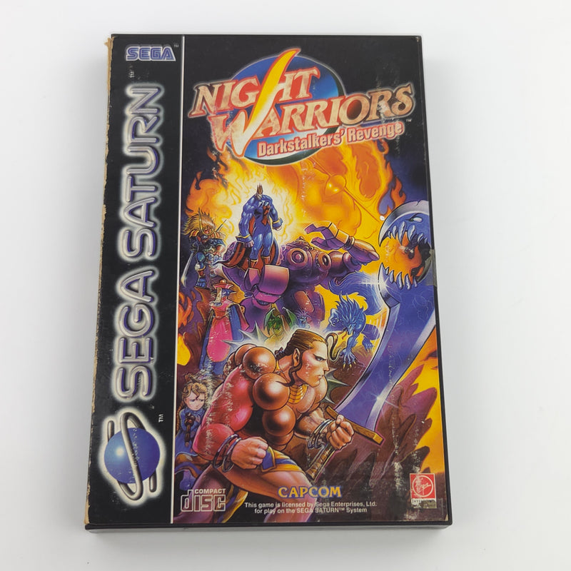 Sega Saturn Spiel : Night Warriors Darkstalkers Revenge - DEFEKT Riss in CD