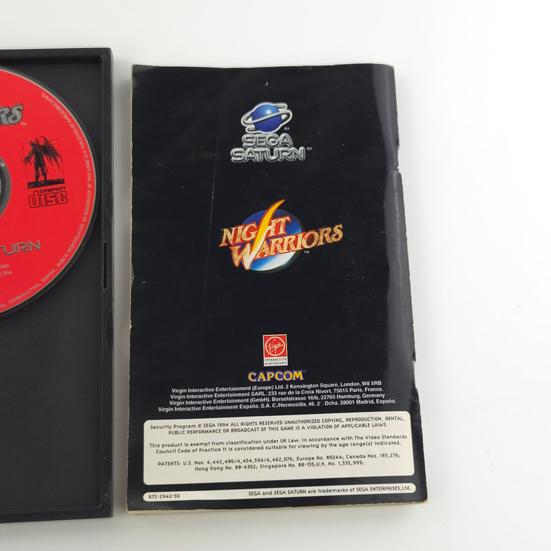 Sega Saturn Spiel : Night Warriors Darkstalkers Revenge - DEFEKT Riss in CD