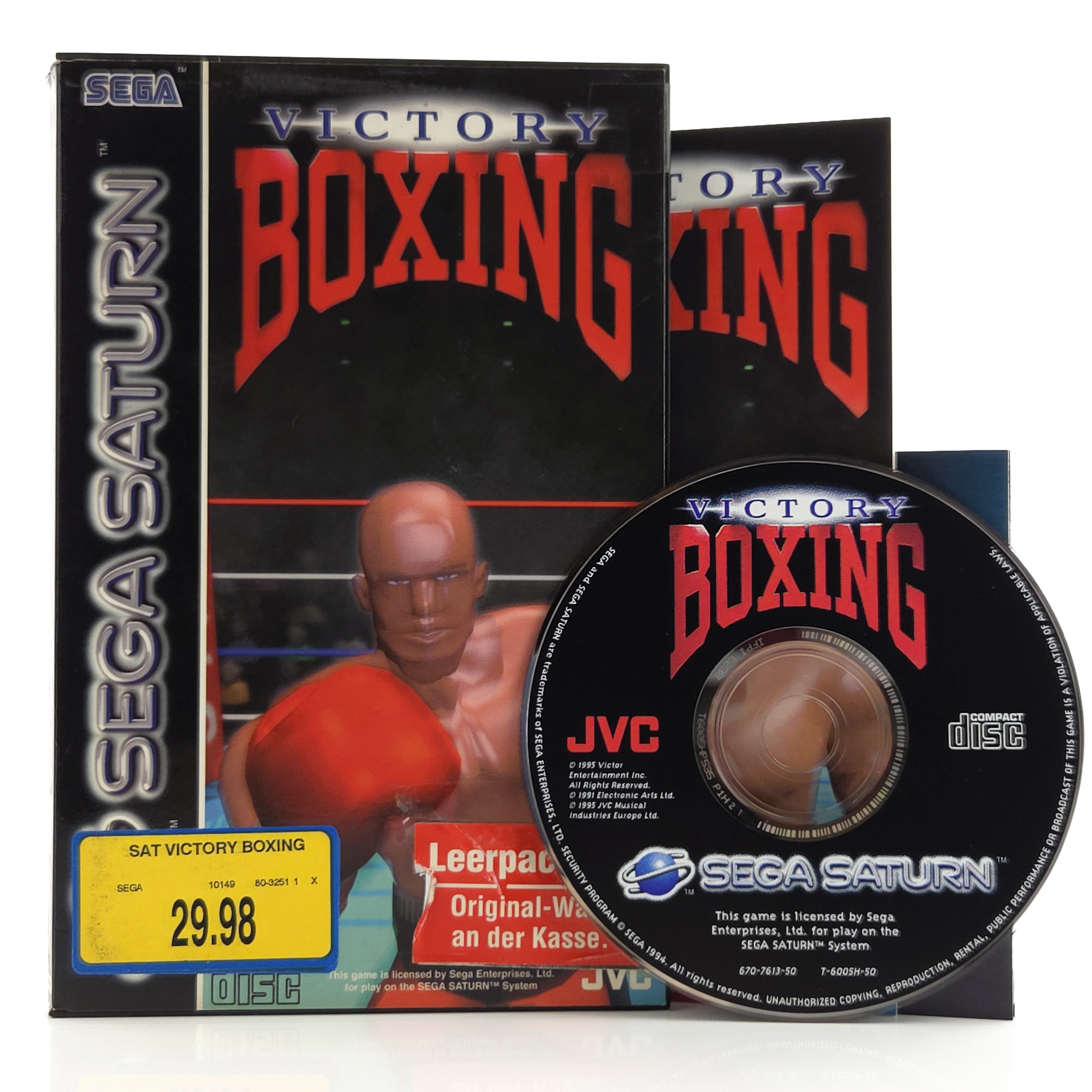 Sega Saturn Spiel : Victory Boxing - CD Disk Anleitung OVP PAL