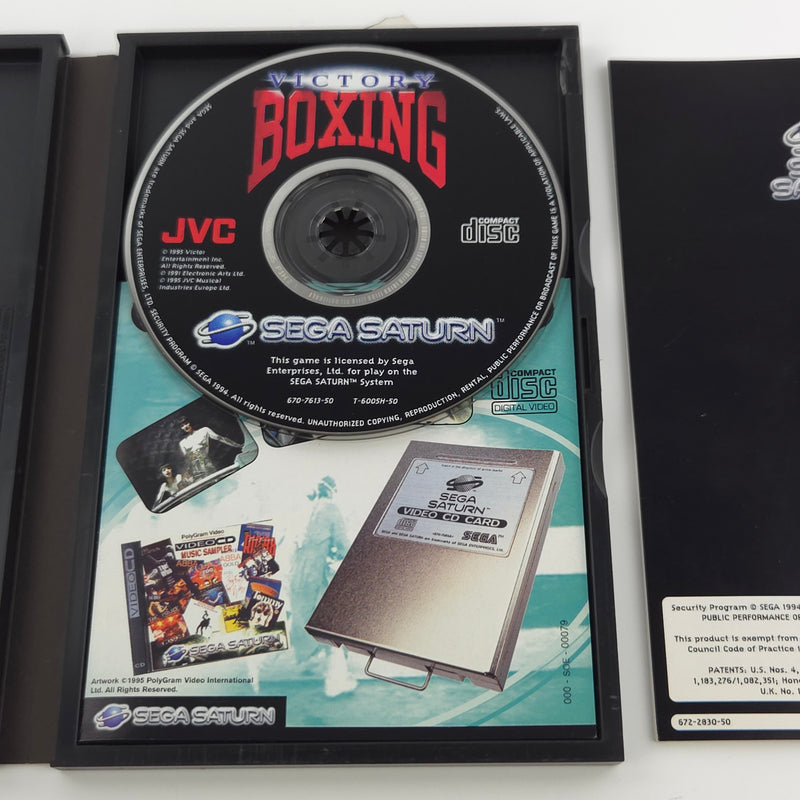 Sega Saturn Spiel : Victory Boxing - CD Disk Anleitung OVP PAL