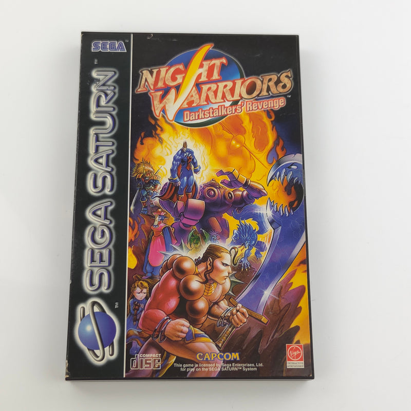 Sega Saturn Spiel : Night Warriors Darkstalkers Revenge - CD Disk Anleitung OVP