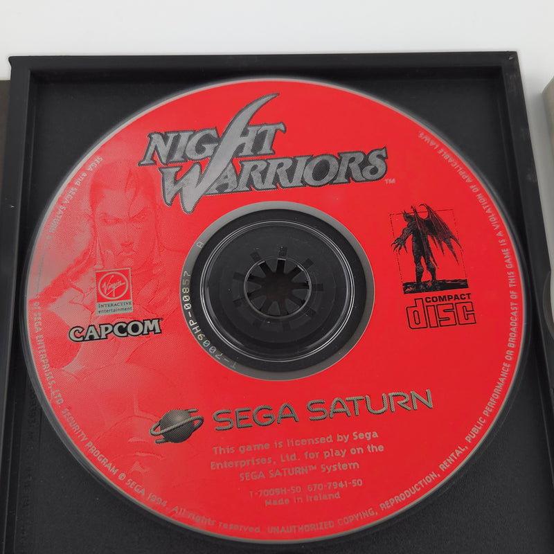 Sega Saturn Spiel : Night Warriors Darkstalkers Revenge - CD Disk Anleitung OVP
