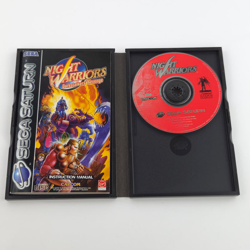 Sega Saturn Spiel : Night Warriors Darkstalkers Revenge - CD Disk Anleitung OVP