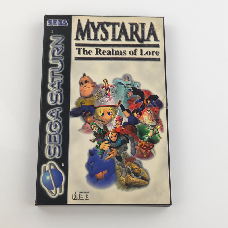 Sega Saturn Spiel : Mystaria The Realms of Lore - CD Disk Anleitung OVP