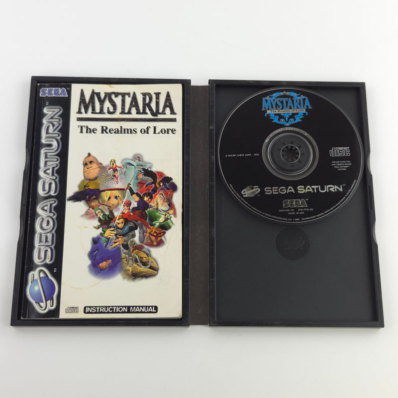Sega Saturn Spiel : Mystaria The Realms of Lore - CD Disk Anleitung OVP