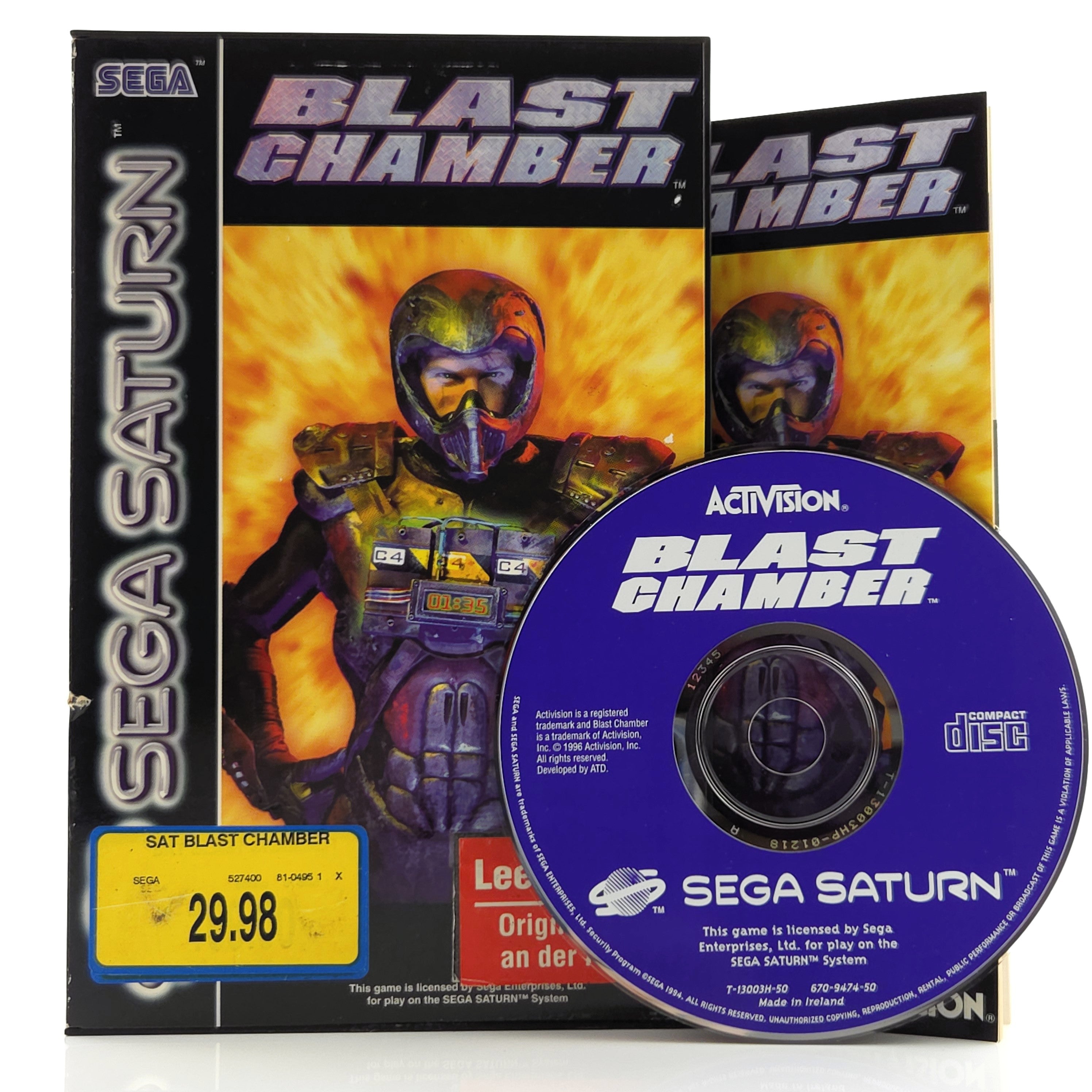 Sega Saturn Spiel : Blast Chamber - CD Disk Anleitung OVP PAL