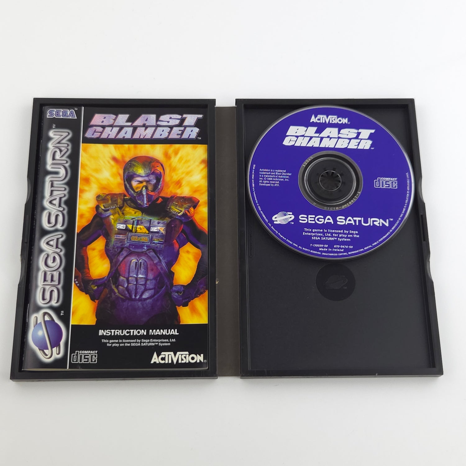 Sega Saturn Spiel : Blast Chamber - CD Disk Anleitung OVP PAL