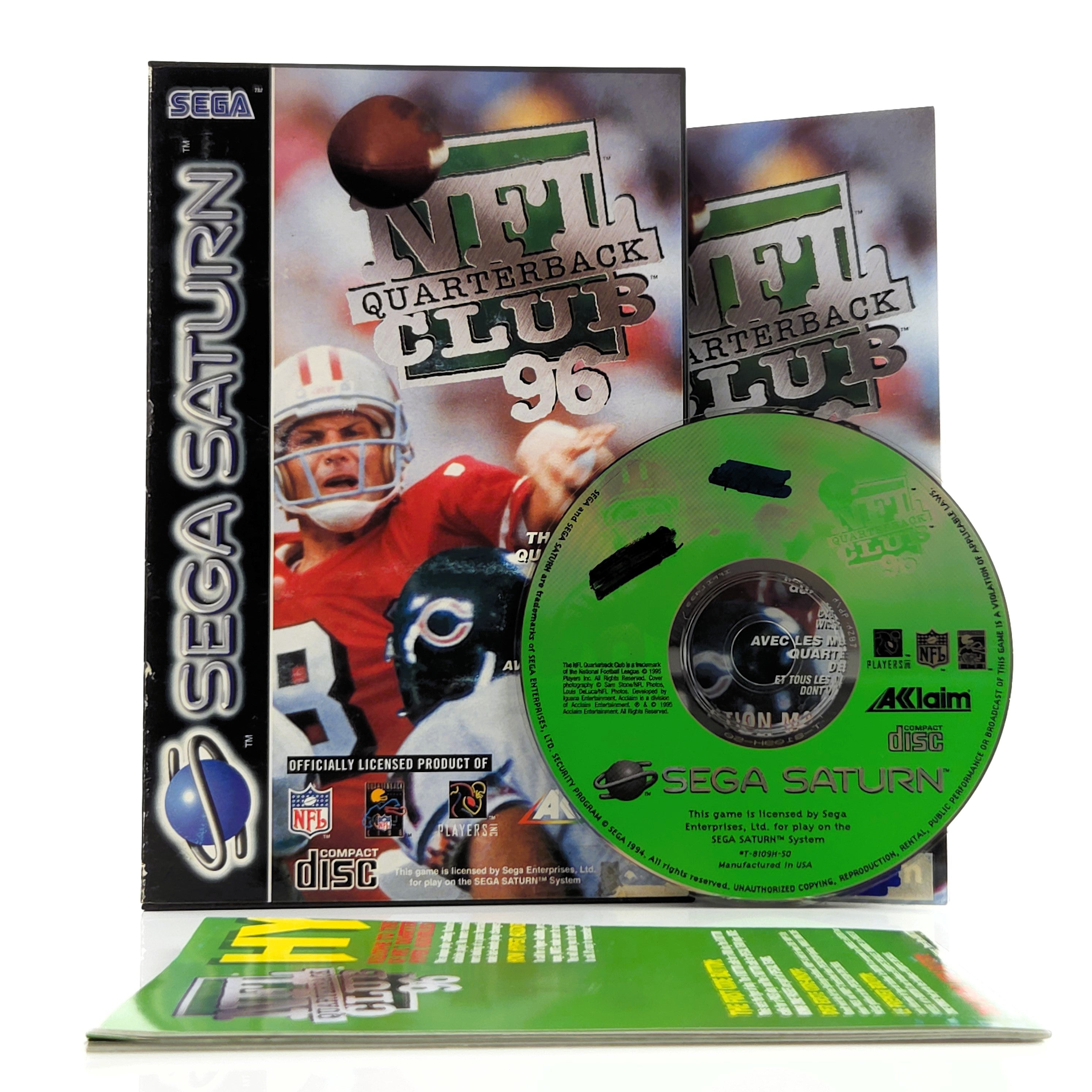 Sega Saturn Spiel : NFL Quarterback Club 96 Football - CD Disk Anleitung OVP PAL
