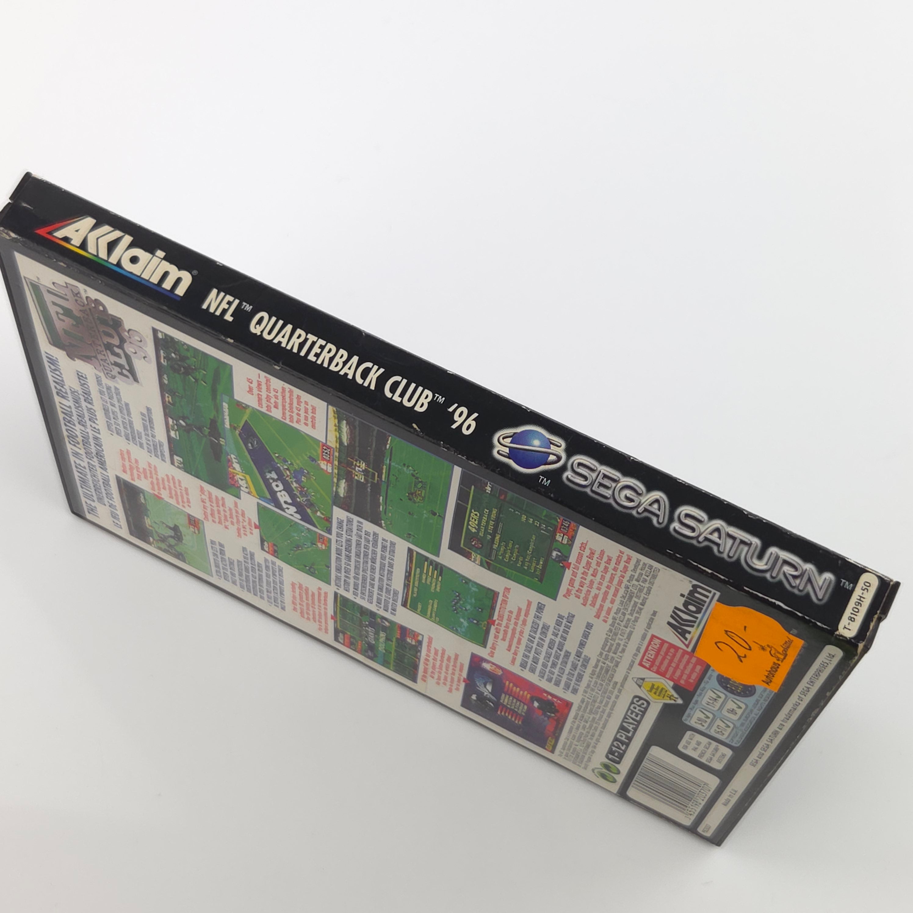 Sega Saturn Spiel : NFL Quarterback Club 96 Football - CD Disk Anleitung OVP PAL