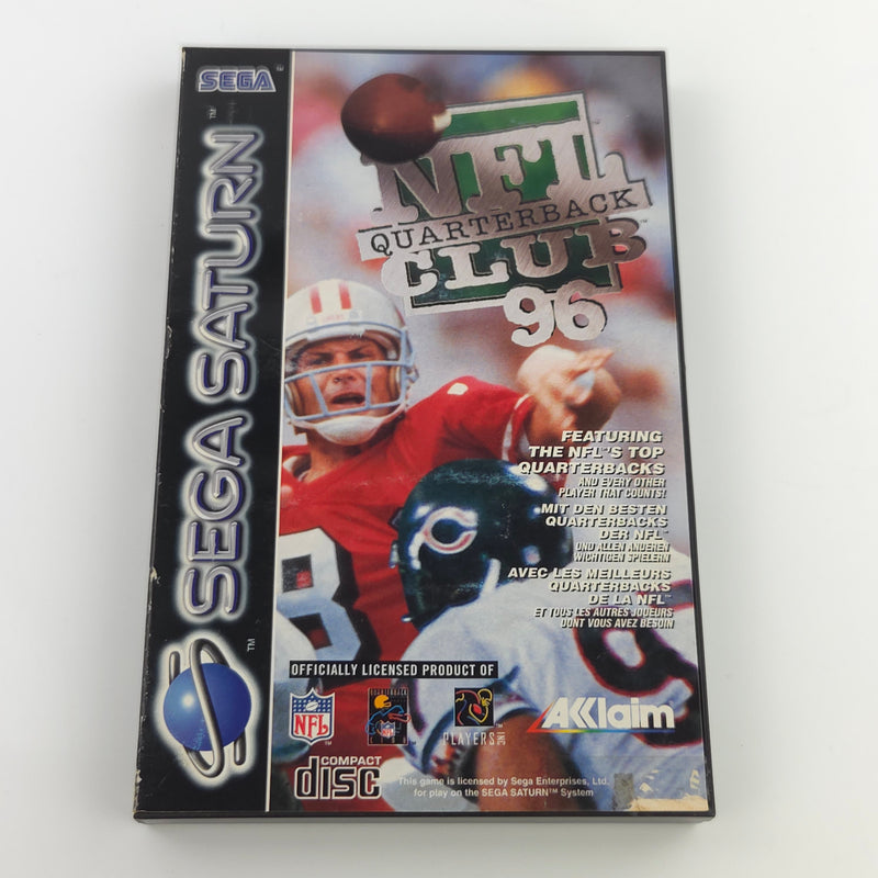 Sega Saturn Spiel : NFL Quarterback Club 96 Football - CD Disk Anleitung OVP PAL
