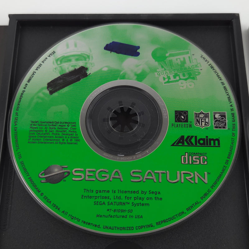 Sega Saturn Spiel : NFL Quarterback Club 96 Football - CD Disk Anleitung OVP PAL