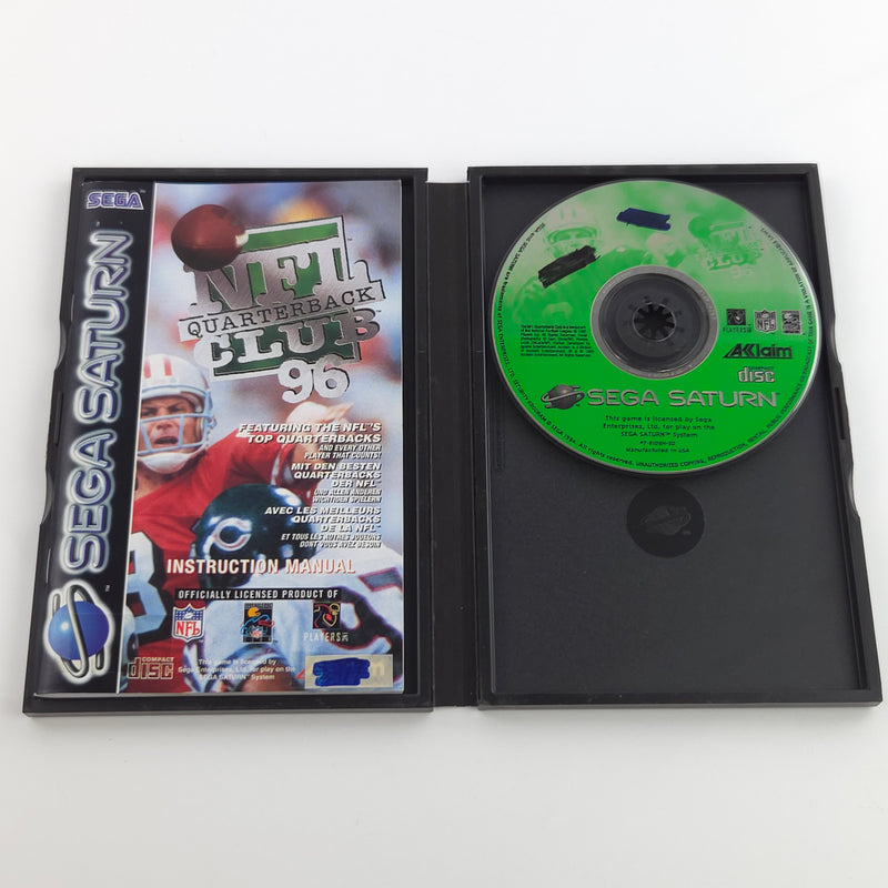 Sega Saturn Spiel : NFL Quarterback Club 96 Football - CD Disk Anleitung OVP PAL