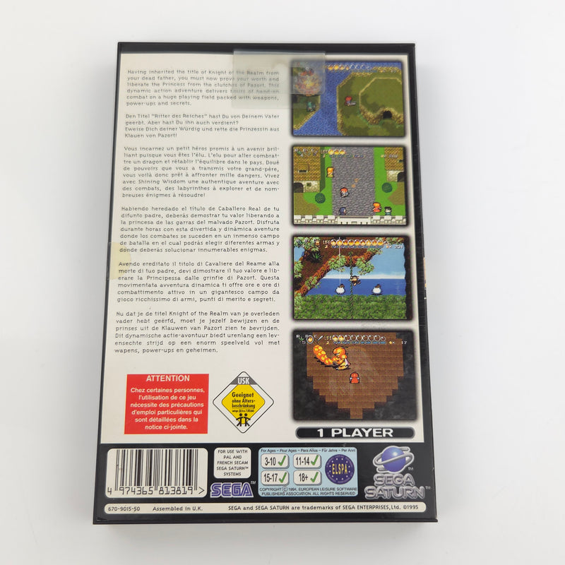 Sega Saturn Spiel : Shining Wisdom - CD Disk Anleitung OVP