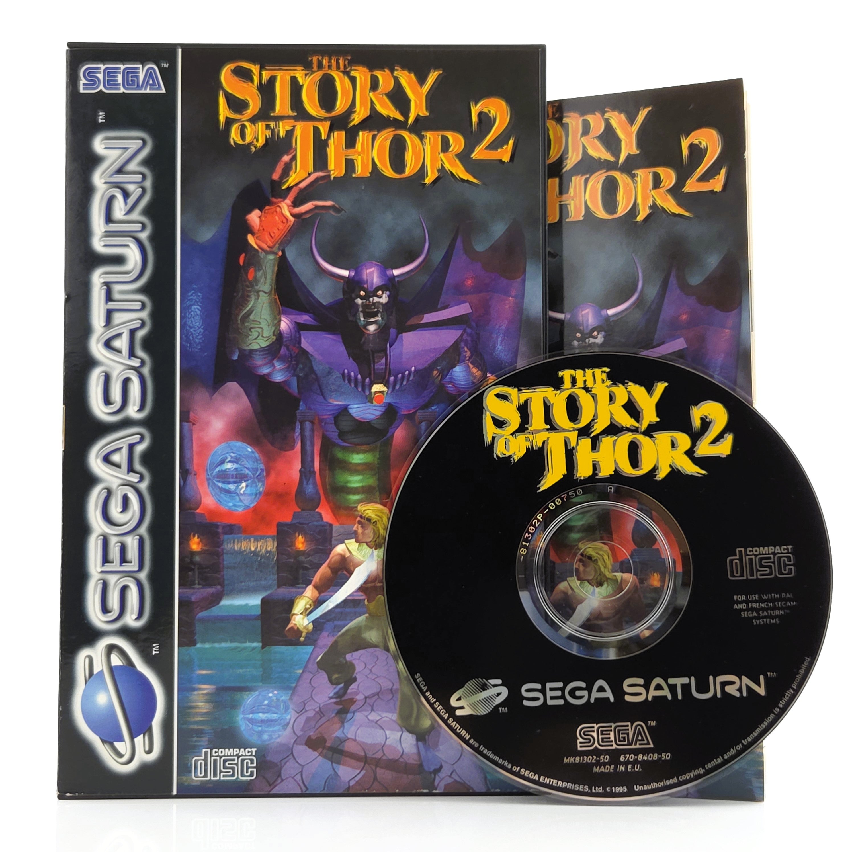 Sega Saturn Spiel : The Story of Thor 2 - CD Disk Anleitung OVP PAL