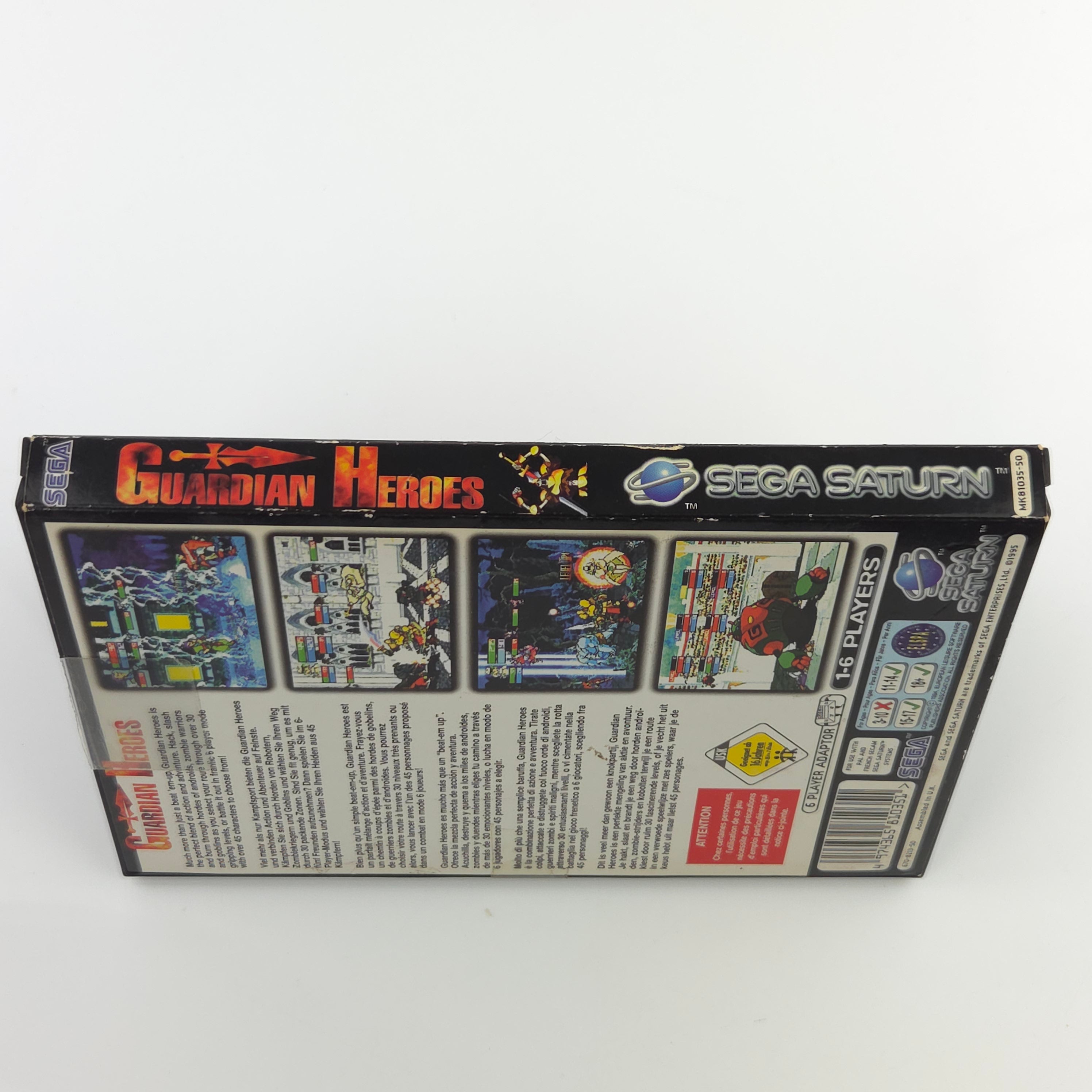Sega Saturn Spiel : Guardian Heroes - CD Disk Anleitung OVP PAL