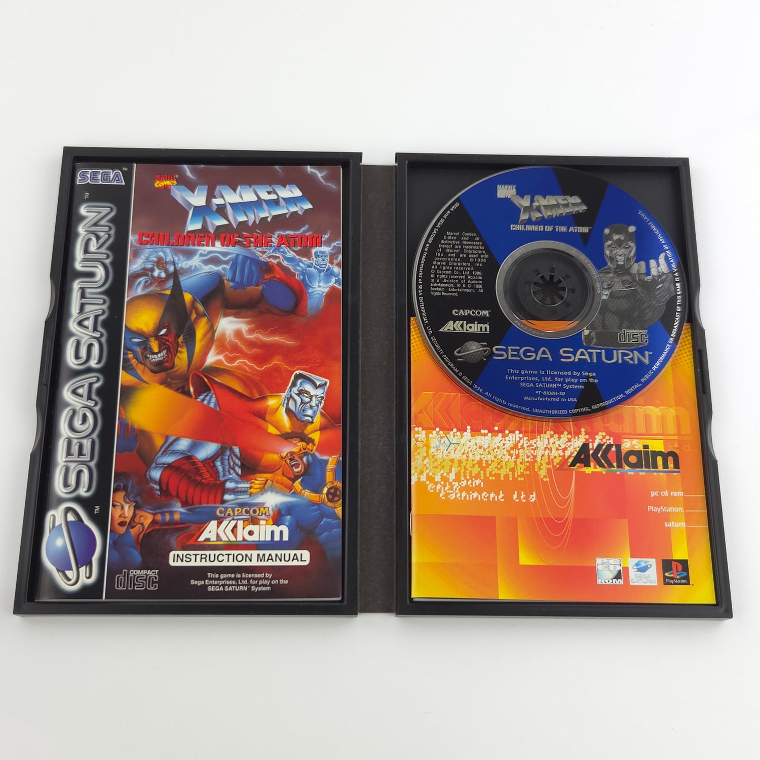 Sega Saturn Spiel : X-Men Children of the Atom - CD Disk Anleitung OVP PAL