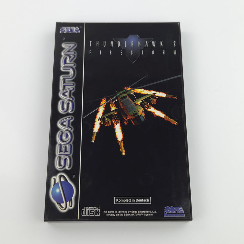 Sega Saturn Spiel : Thunderhawk 2 Firestorm - CD Disk Anleitung OVP PAL