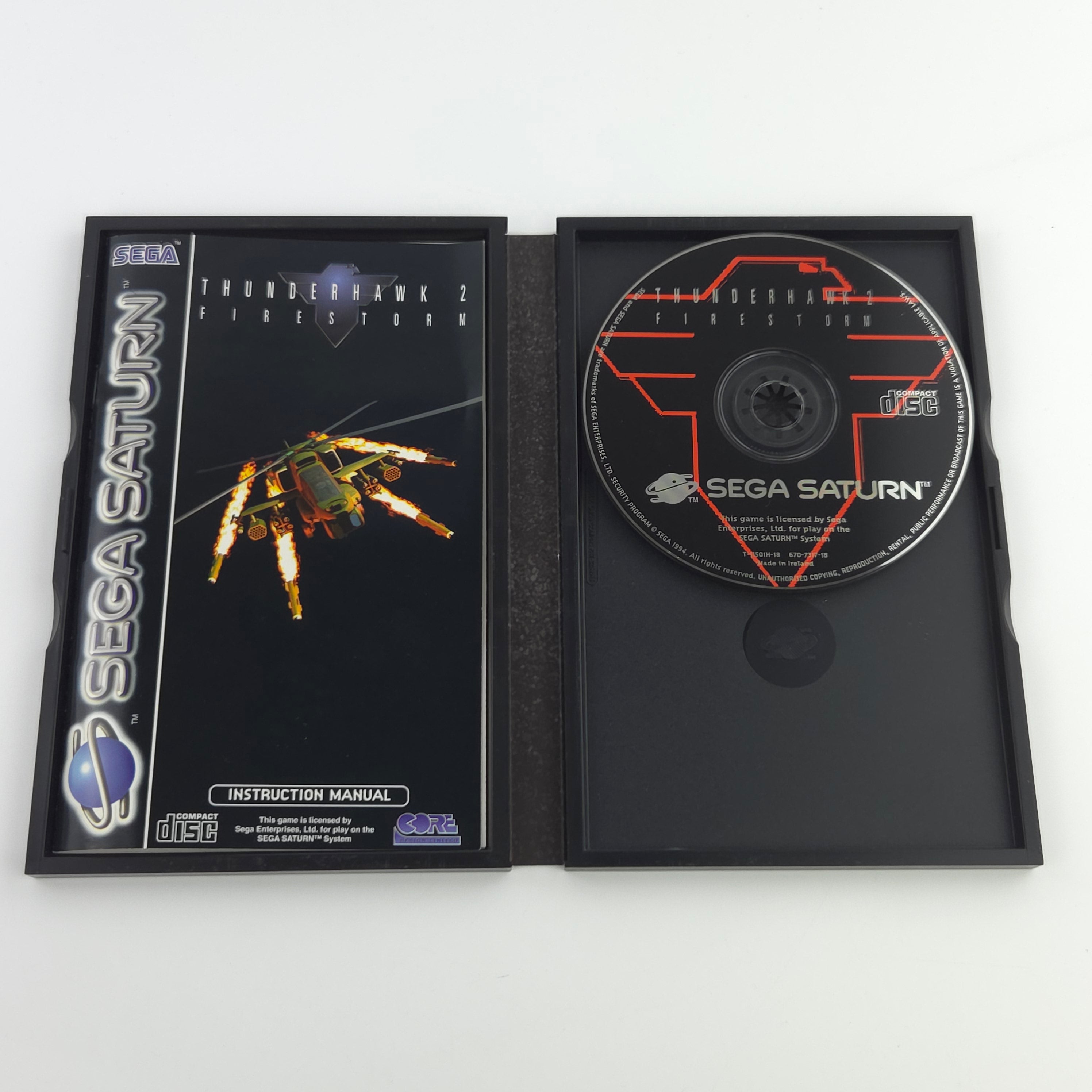 Sega Saturn Spiel : Thunderhawk 2 Firestorm - CD Disk Anleitung OVP PAL