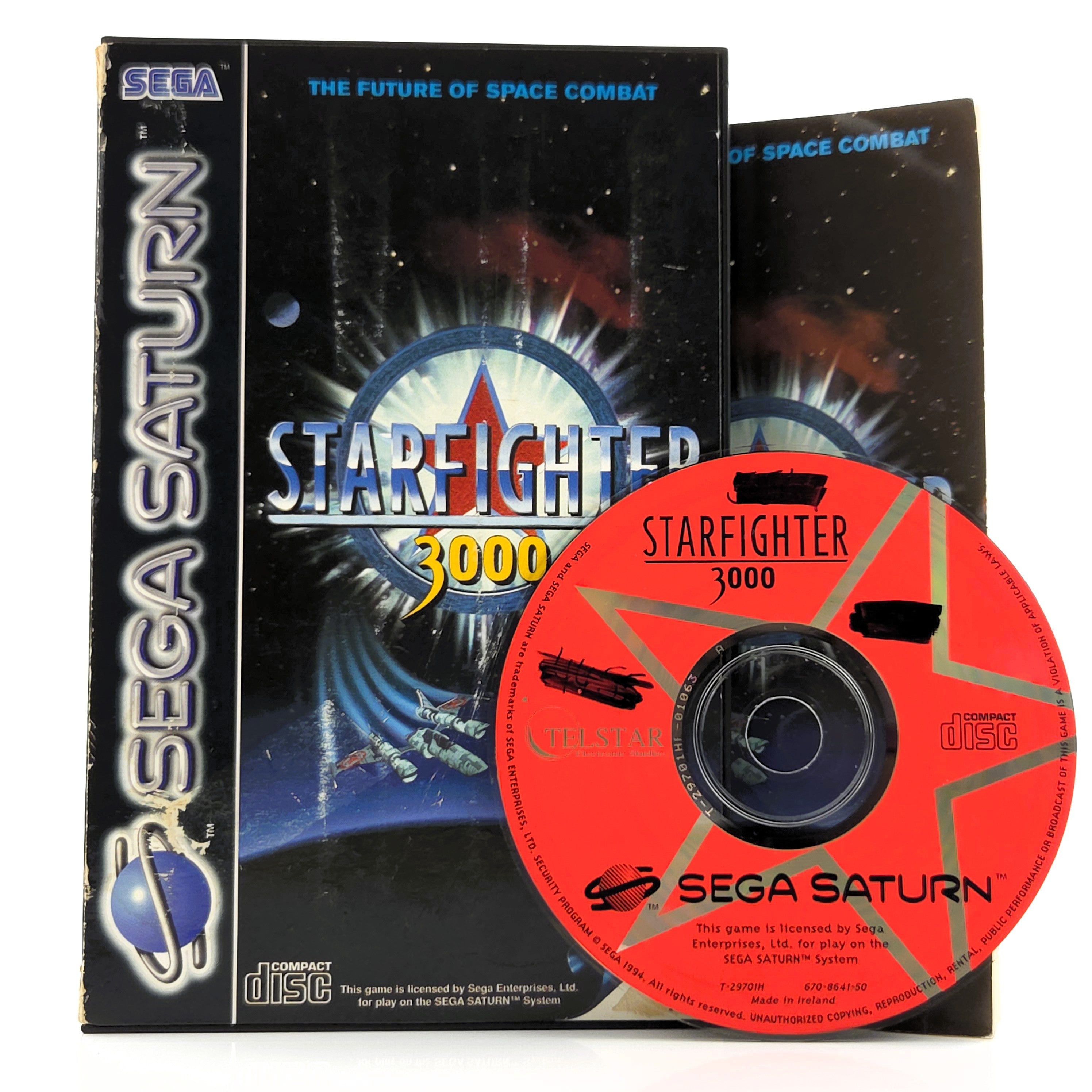 Sega Saturn Spiel : Starfighter 3000 - CD Disk Anleitung OVP cib PAL