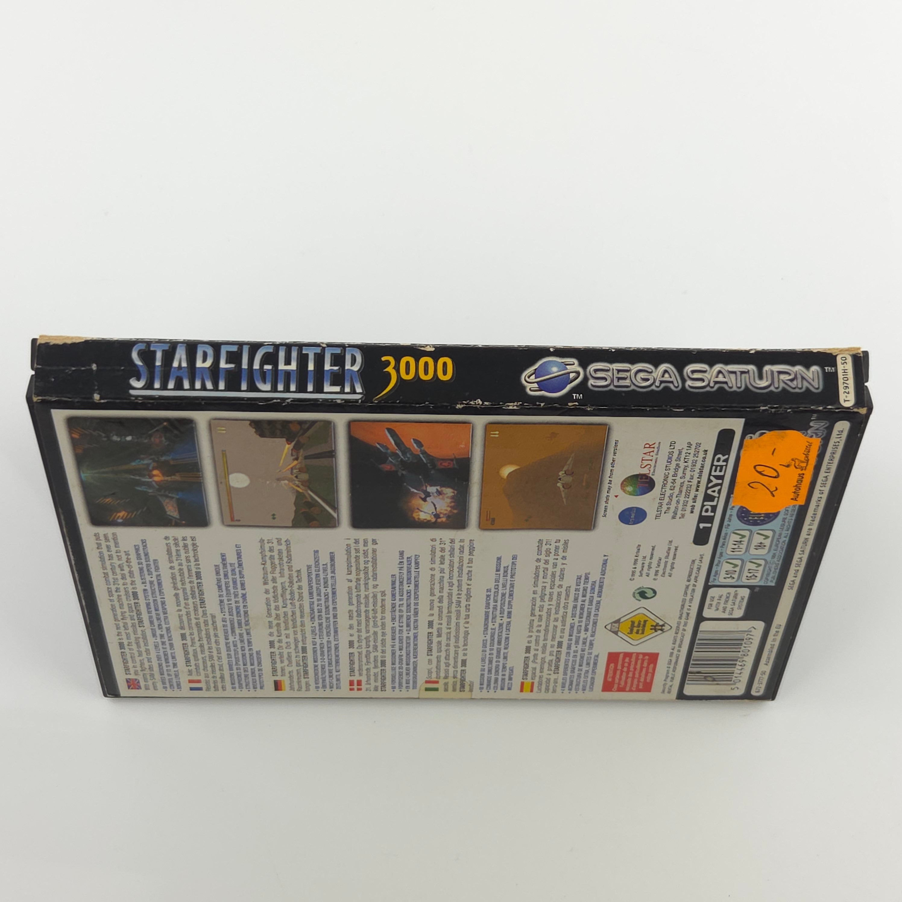 Sega Saturn Spiel : Starfighter 3000 - CD Disk Anleitung OVP cib PAL