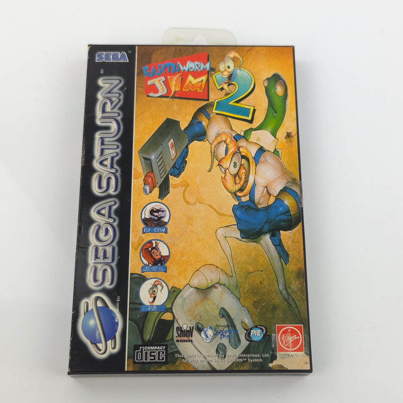 Sega Saturn Spiel : Earthworm Jim 2 - CD Disk Anleitung OVP cib PAL