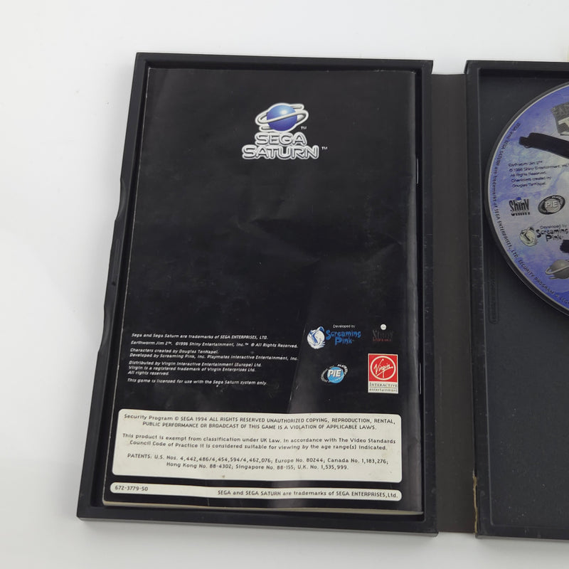 Sega Saturn Spiel : Earthworm Jim 2 - CD Disk Anleitung OVP cib PAL