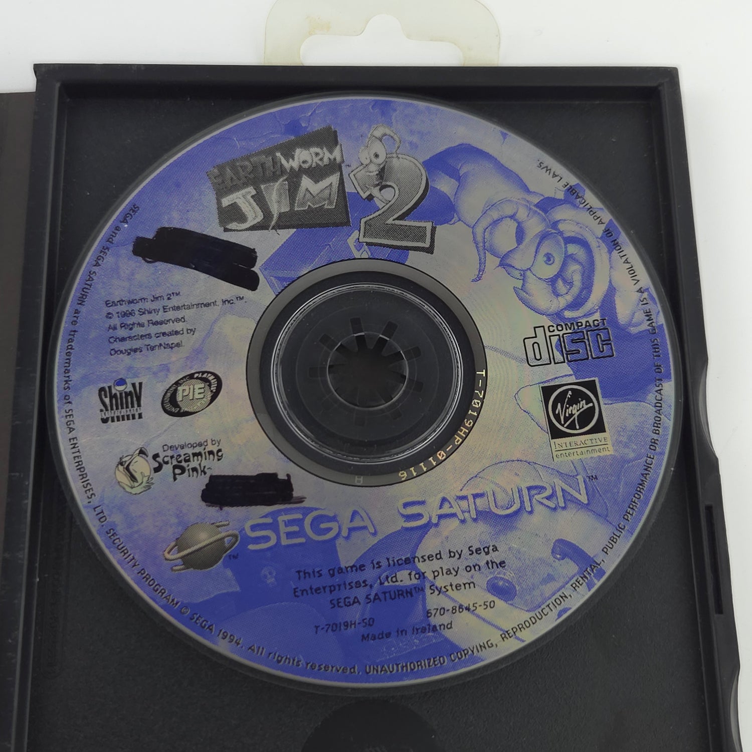 Sega Saturn Spiel : Earthworm Jim 2 - CD Disk Anleitung OVP cib PAL