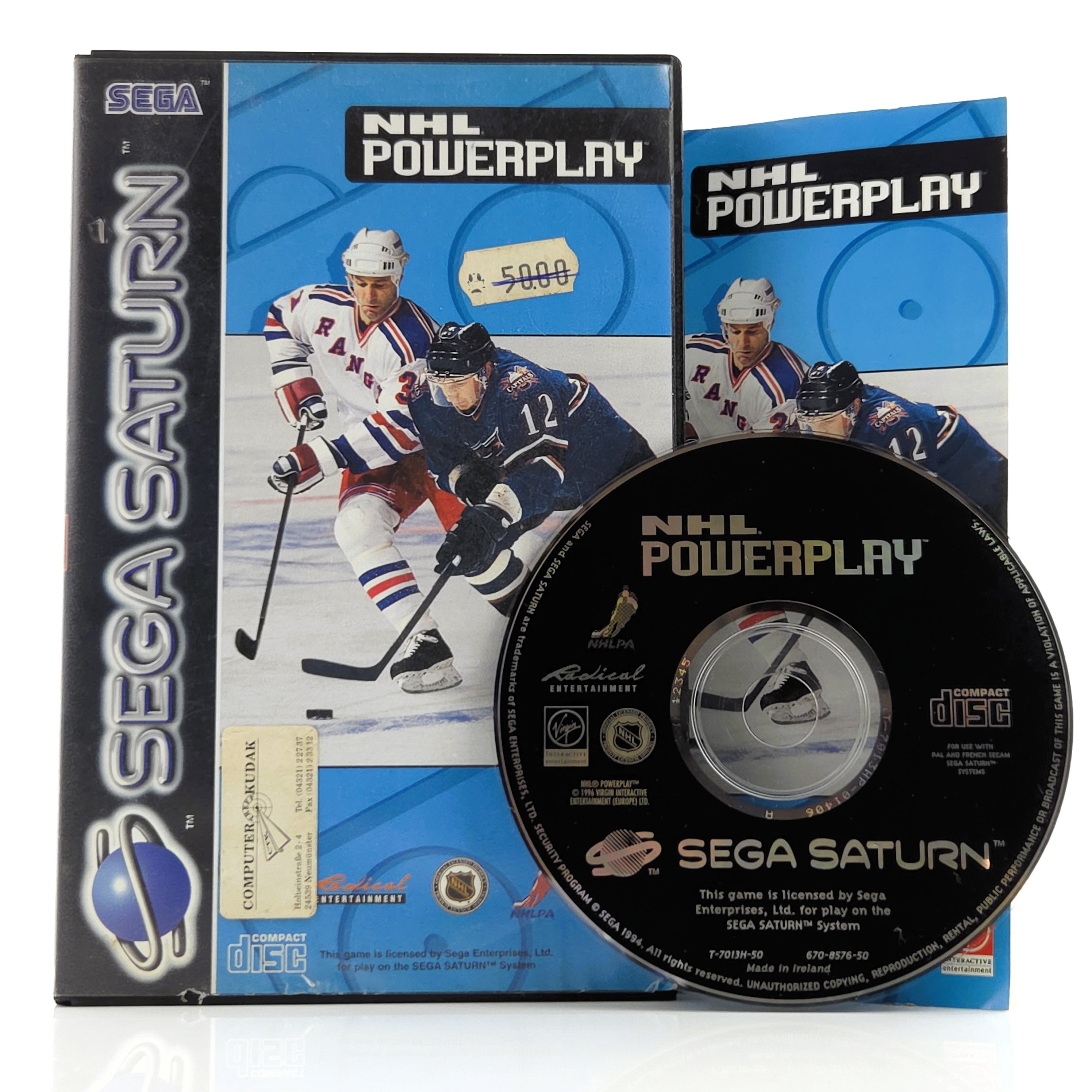 Sega Saturn Spiel : NHL Powerplay - CD Disk Anleitung OVP cib PAL