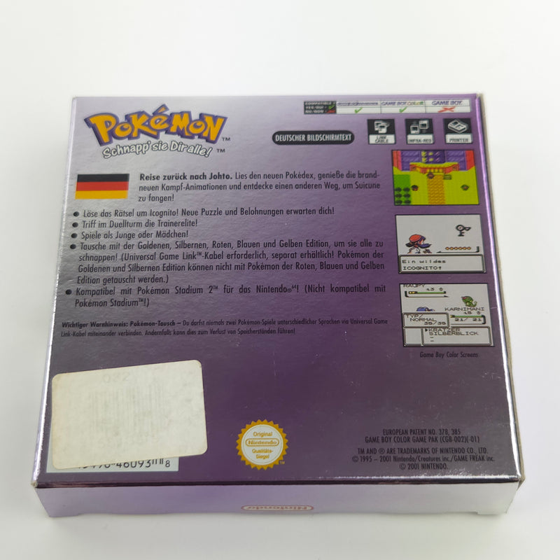 Nintendo Game Boy Color Spiel : Pokemon Kristall-Edition / Crystal - GBC OVP PAL