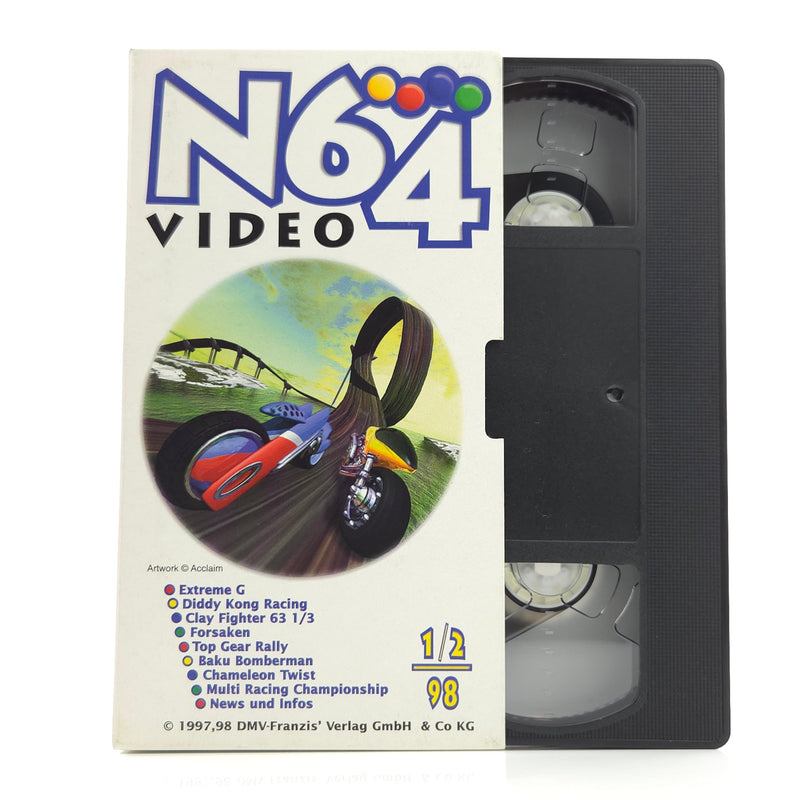 Nintendo 64 Zubehör : N64 Werbe Video VHS 1997 / PAL Kasette 1/2 98 PROMO