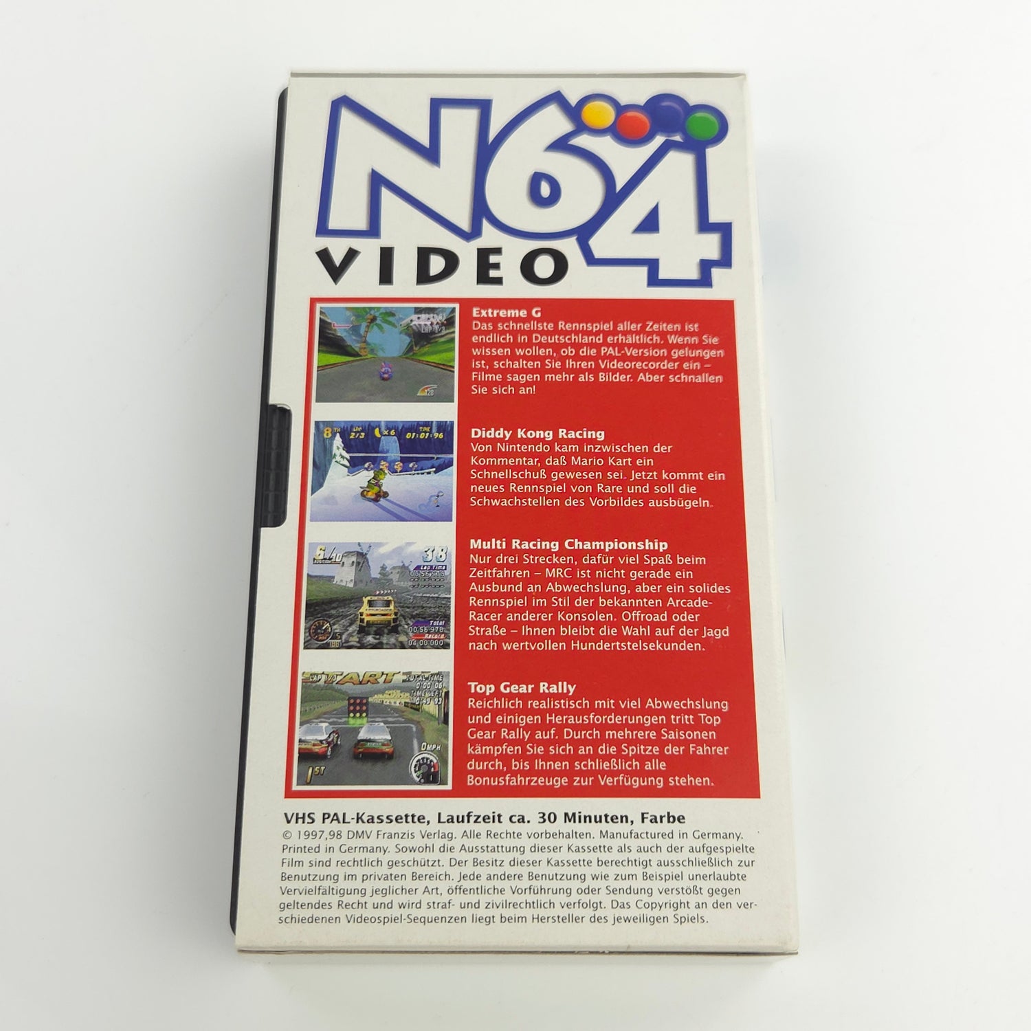 Nintendo 64 Zubehör : N64 Werbe Video VHS 1997 / PAL Kasette 1/2 98 PROMO