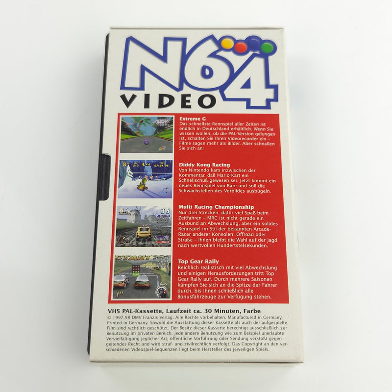 Nintendo 64 Zubehör : N64 Werbe Video VHS 1997 / PAL Kasette 1/2 98 PROMO