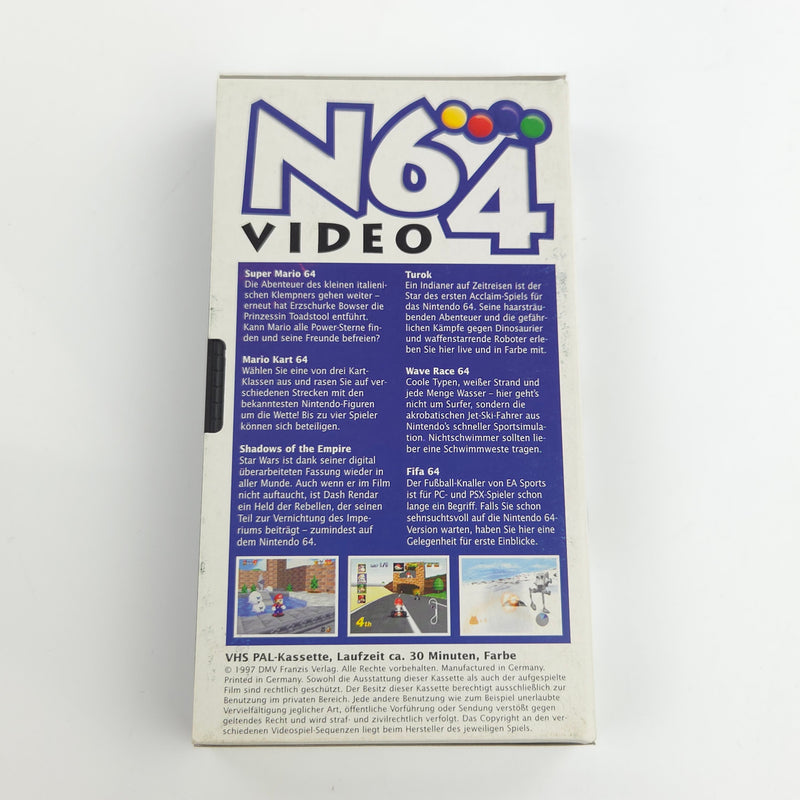 Nintendo 64 Zubehör : N64 Werbe Video VHS 7 / 97 - Promo Händler PAL Kassette