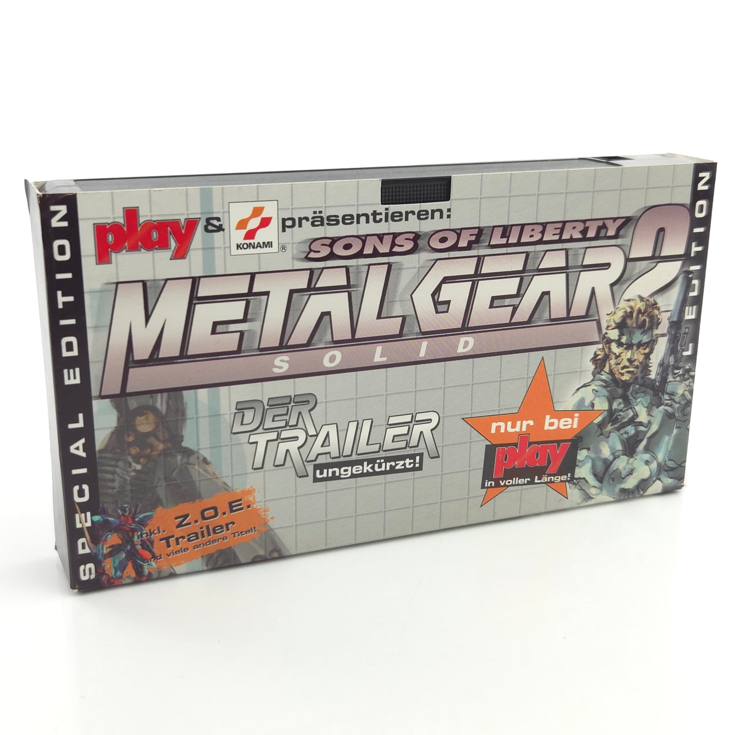 Metal Gear Solid 2 Sons of Liberty Trailer - Händler VHS PROMO - Playstation 1