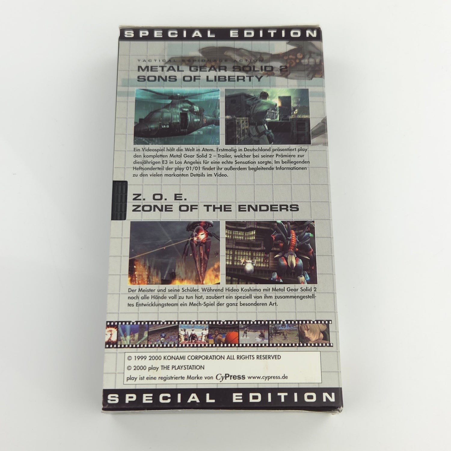 Metal Gear Solid 2 Sons of Liberty Trailer - Händler VHS PROMO - Playstation 1