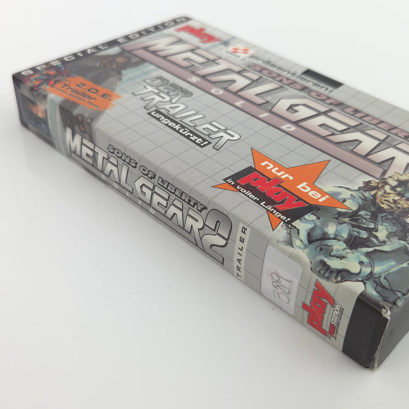Metal Gear Solid 2 Sons of Liberty Trailer - Händler VHS PROMO - Playstation 1