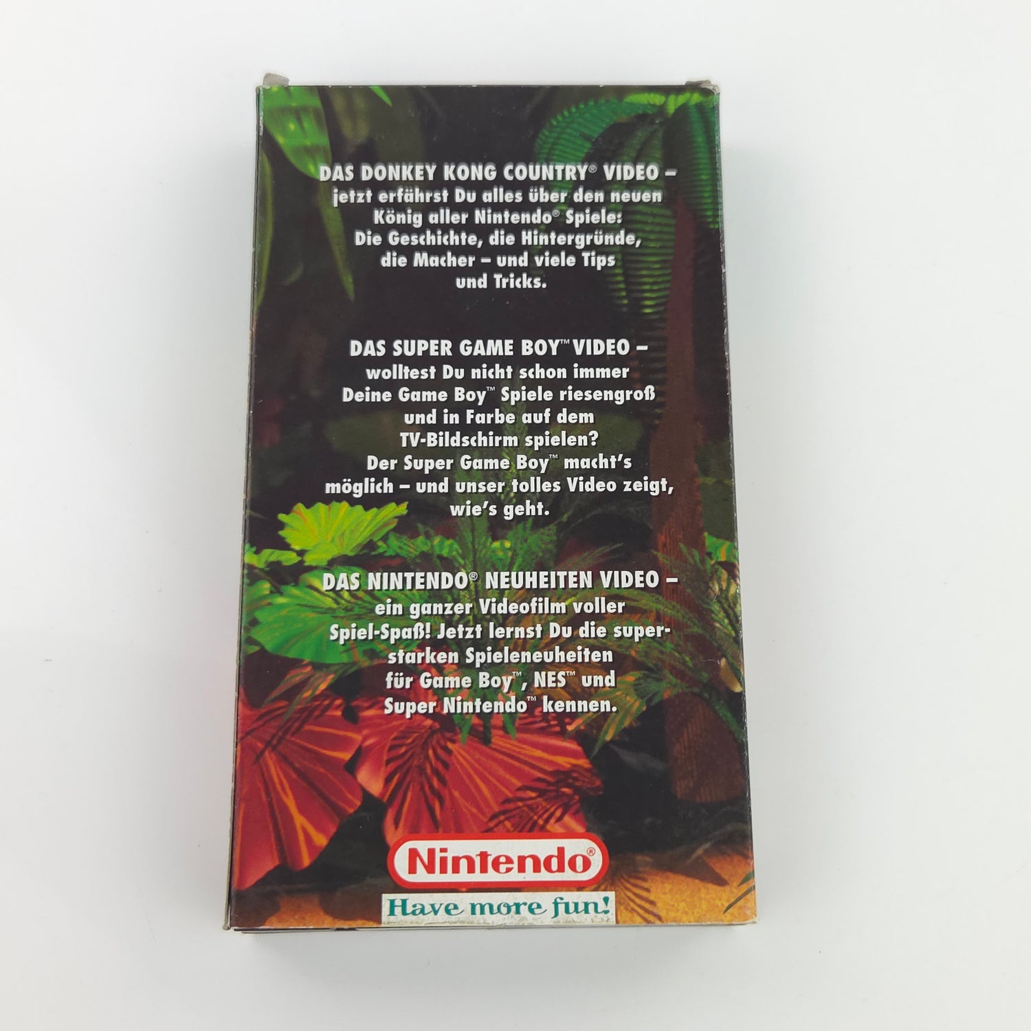 Nintendo Have more Fun WERBE VHS PROMO Händler - SNES Donkey Kong Country