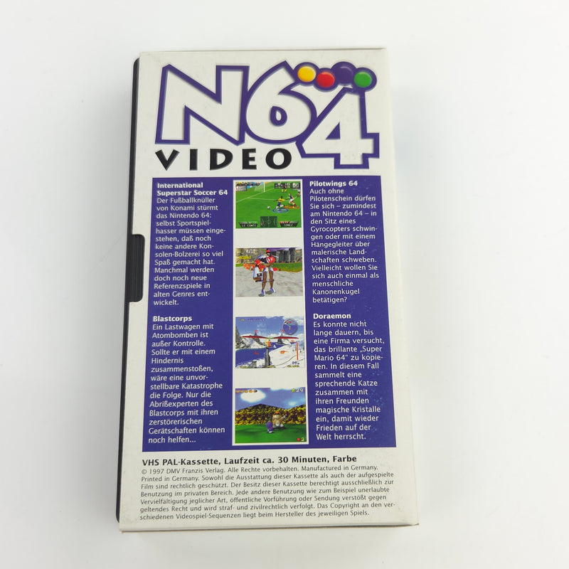 Nintendo 64 Zubehör : N64 Werbe Video VHS 8 / 97 - Promo Händler PAL Kassette