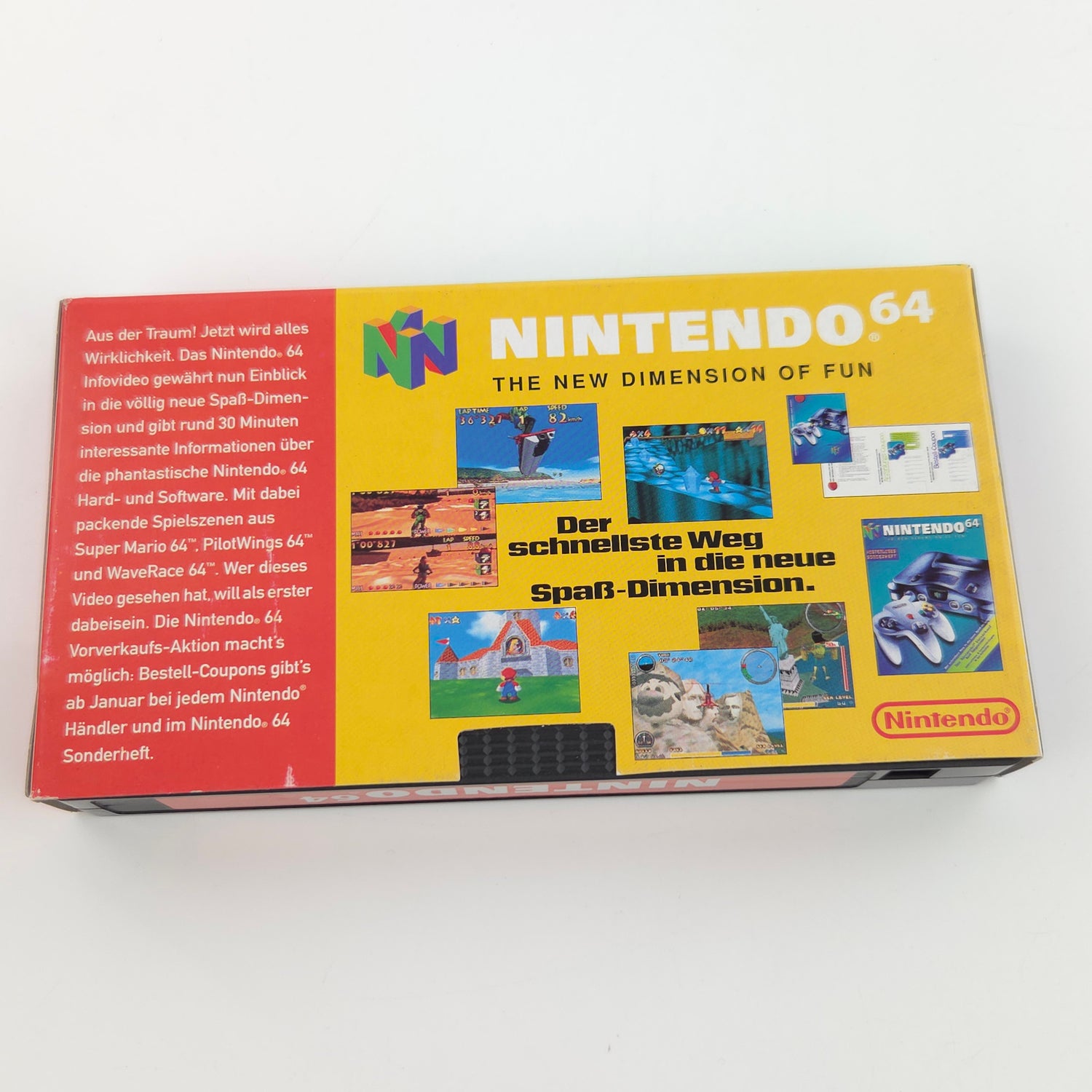 Nintendo 64 WERBE VHS PROMO Händler - The New Dimension of Fun N64