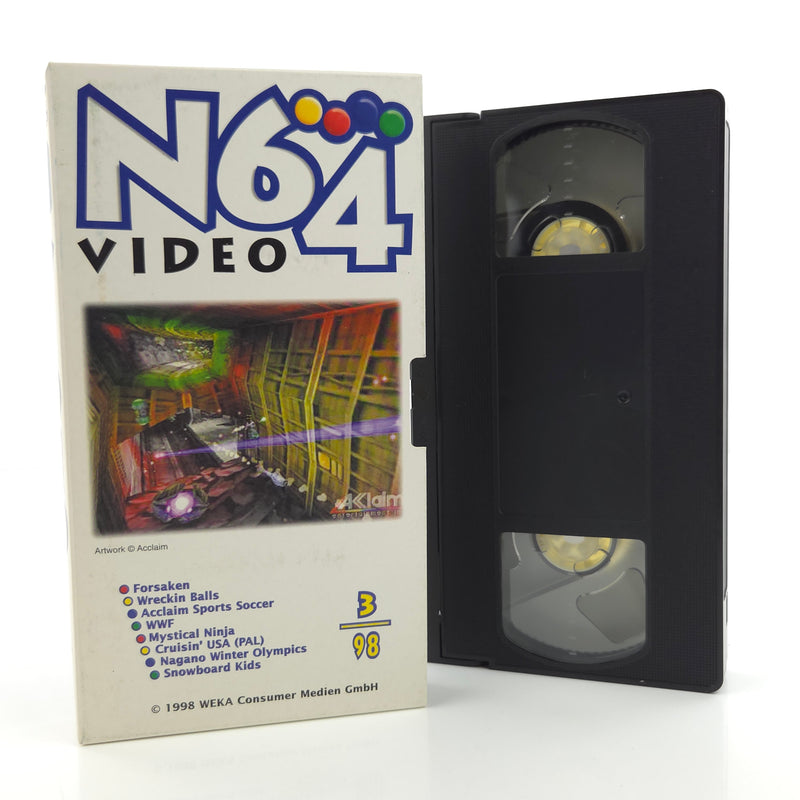 Nintendo 64 Zubehör : N64 Werbe Video VHS 3/98 - Promo Händler PAL Kassette