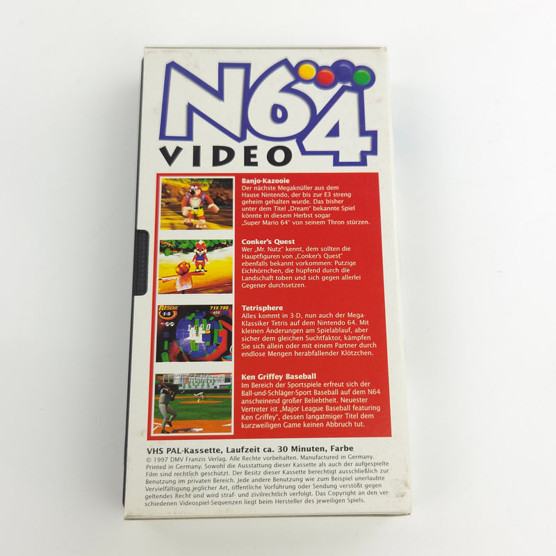 Nintendo 64 Zubehör : N64 Werbe Video VHS 9/97 - Promo Händler PAL Kassette