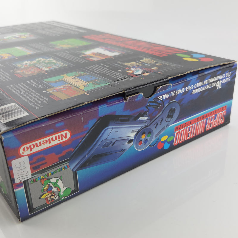 Super Nintendo Konsole : Super Mario World Bundle Set - OVP SNES PAL
