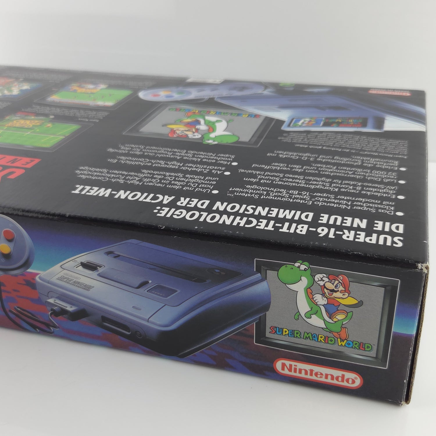 Super Nintendo Konsole : Super Mario World Bundle Set - OVP SNES PAL