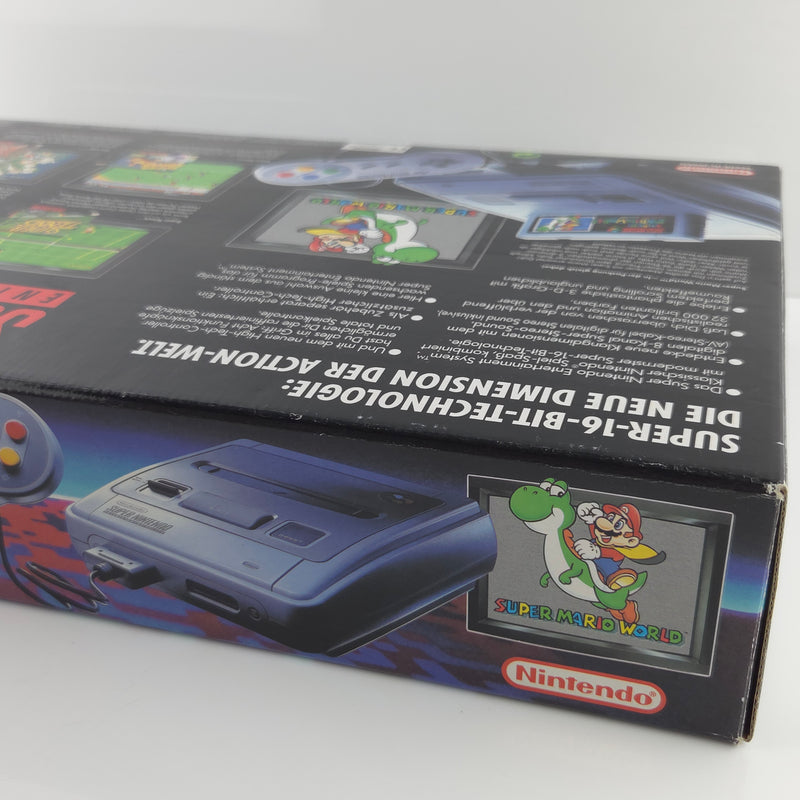 Super Nintendo Konsole : Super Mario World Bundle Set - OVP SNES PAL