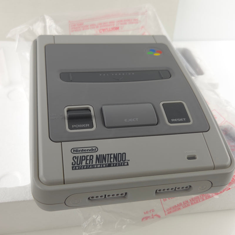 Super Nintendo Konsole : Super Mario World Bundle Set - OVP SNES PAL