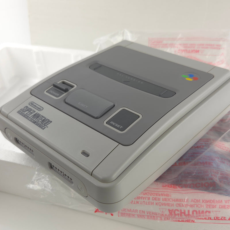 Super Nintendo Konsole : Super Mario World Bundle Set - OVP SNES PAL