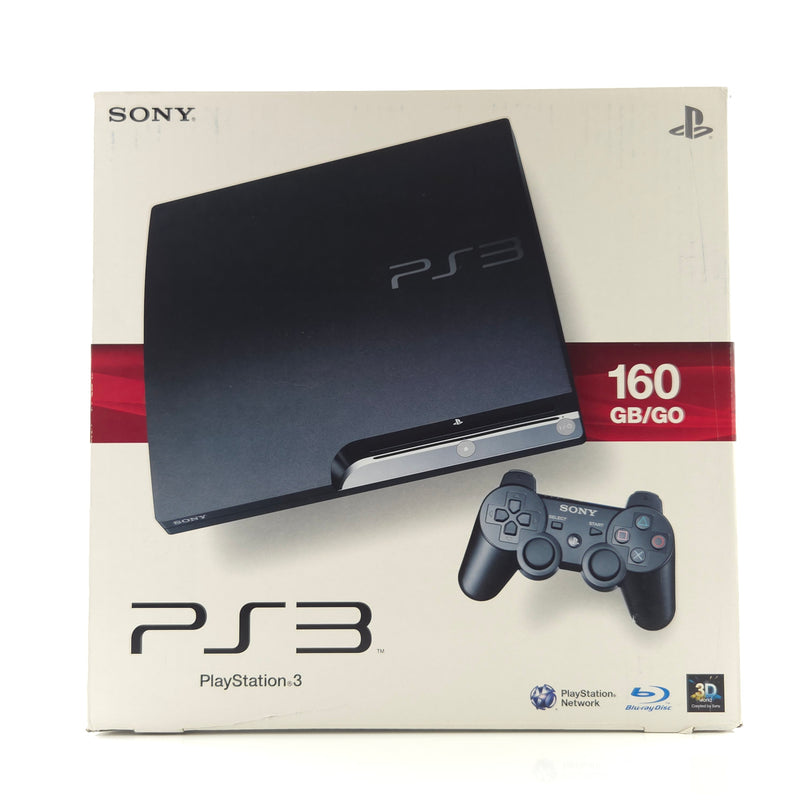 Sony Playstation 3 Konsole : PS3 Slim 160 GB/GO - nahezu neuwertig OVP PAL