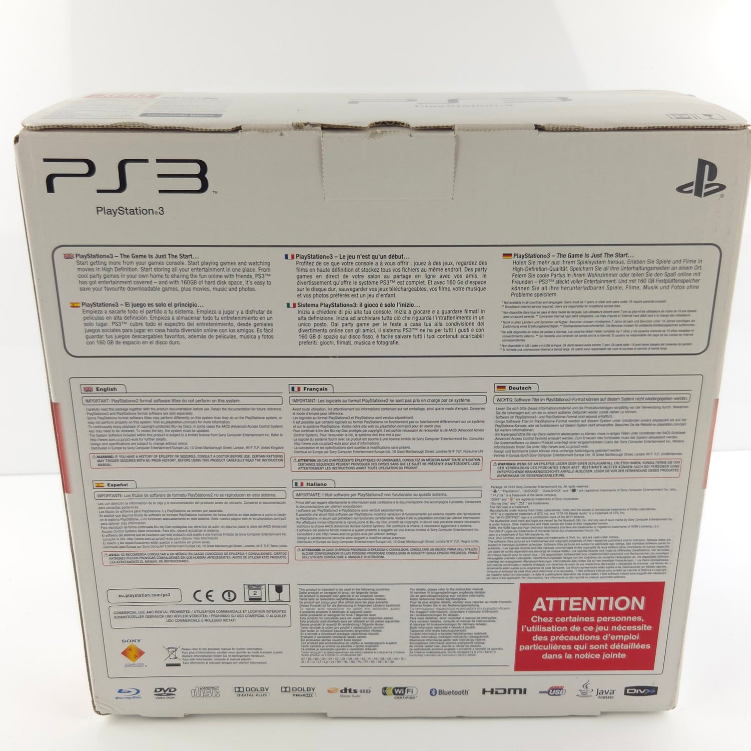 Sony Playstation 3 Konsole : PS3 Slim 160 GB/GO - nahezu neuwertig OVP PAL