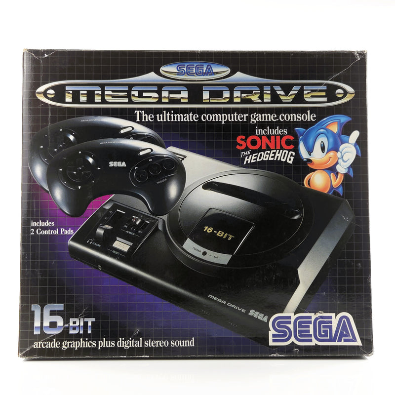 Sega Mega Drive Sonic The Hedgehog Konsolen Bundle OVP - Ohne Spiel ! MD PAL