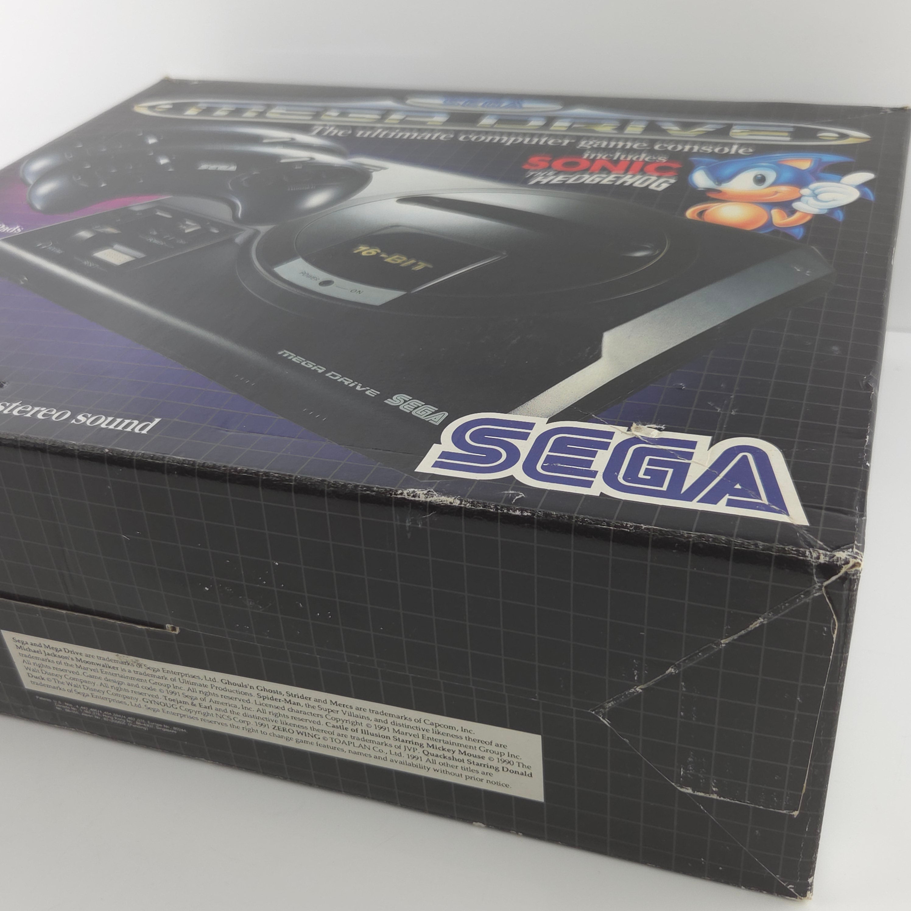 Sega Mega Drive Sonic The Hedgehog Konsolen Bundle OVP - Ohne Spiel ! MD PAL